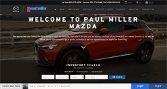 Desktop Screenshot of paulmillermazda.com